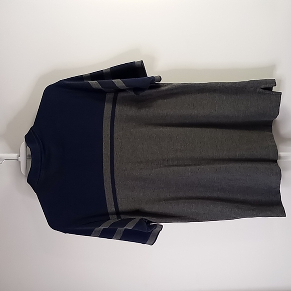 Cremieux Classic Polo Shirt Men's Size Large Navy/ Gray - Picture 3 of 15